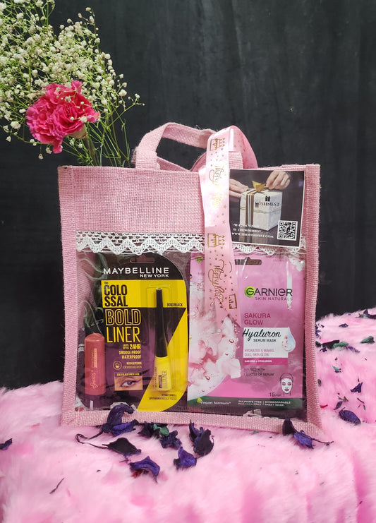 Garnier & Maybelline Beauty Gift Hamper with Scented Roses
