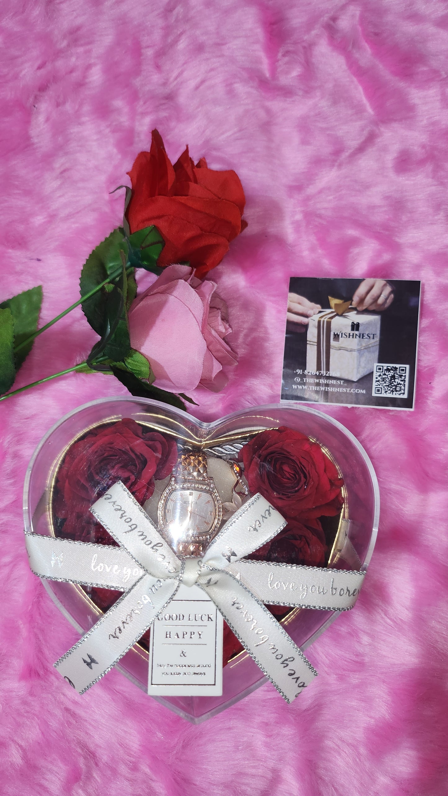 Eternal Love Rose & Watch Gift Box