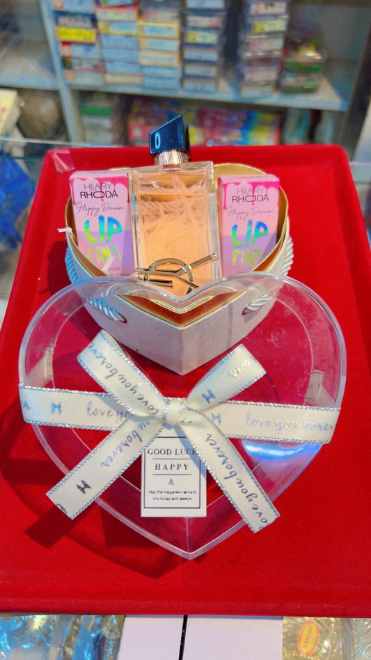 Hilary Rhoda Happy Dream Lip Tint & Perfume Gift Set - Heart Box
